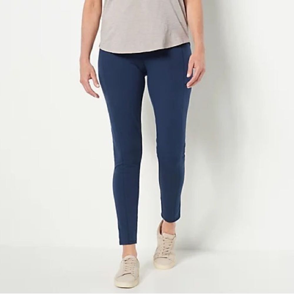 Denim & Co. Active Duo Stretch Pant with Side Pocket